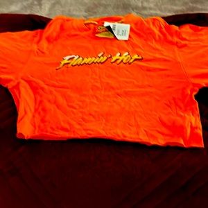 Flaming hot cheetos crop top